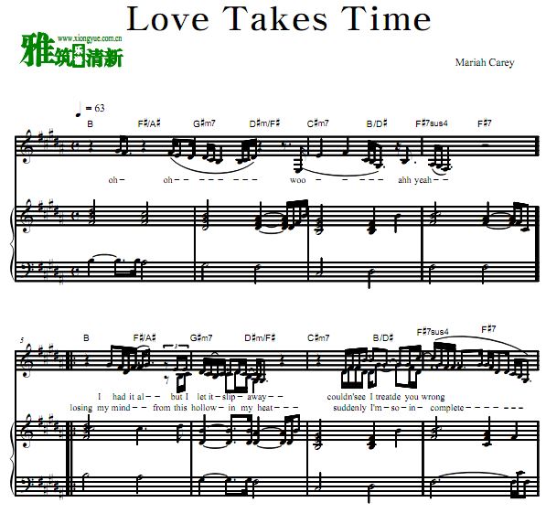Mariah Carey - Love Takes Time  ٰ