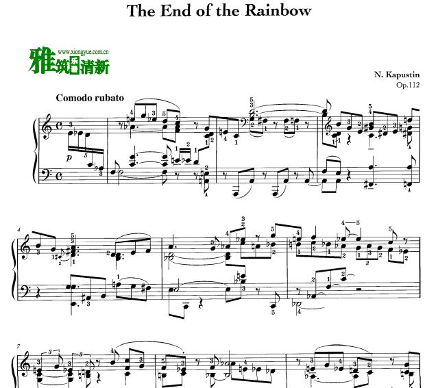 ˹͡ Kapustin Op.112 The End of the Rainbow