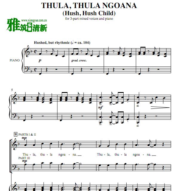 ϷThula Thula Ngoana( Hush,Hush Child) ϳ ٰSAB