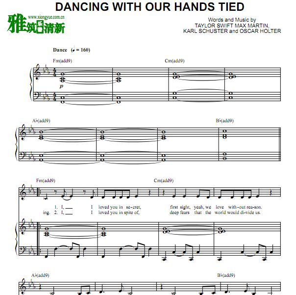 Taylor Swift - Dancing with Our Hands Tiedٰ