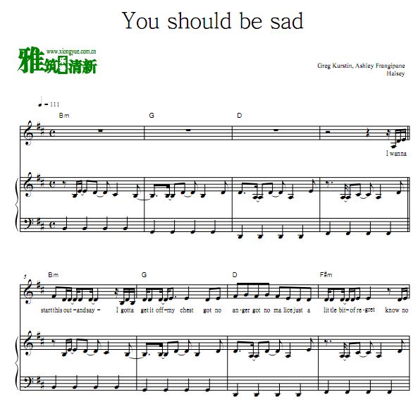 Halsey - You should be sadٰ