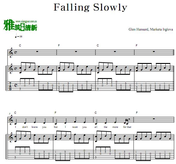 Once Falling Slowly
