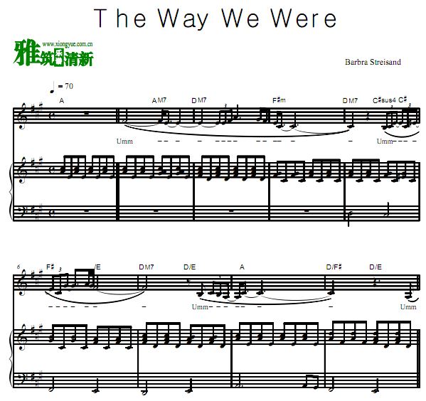 Barbra Streisand - The Way We Were 黳 
