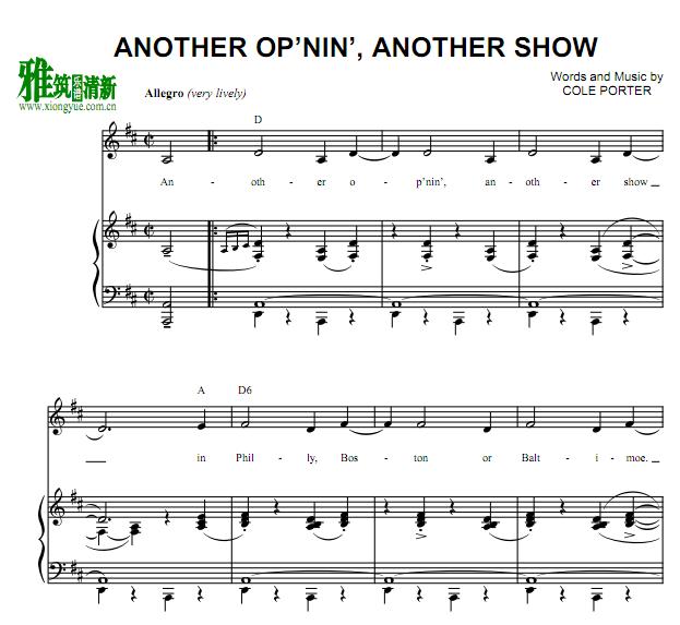 Another Op'nin', Another Show 