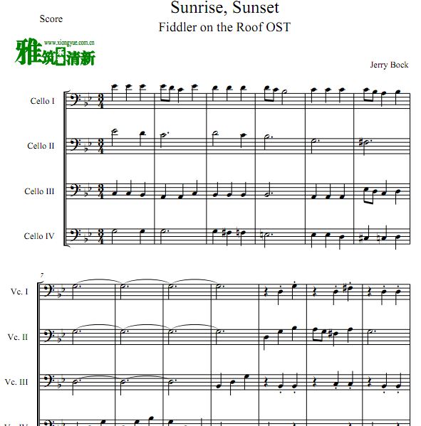 Sunrise, Sunset ݶϵС