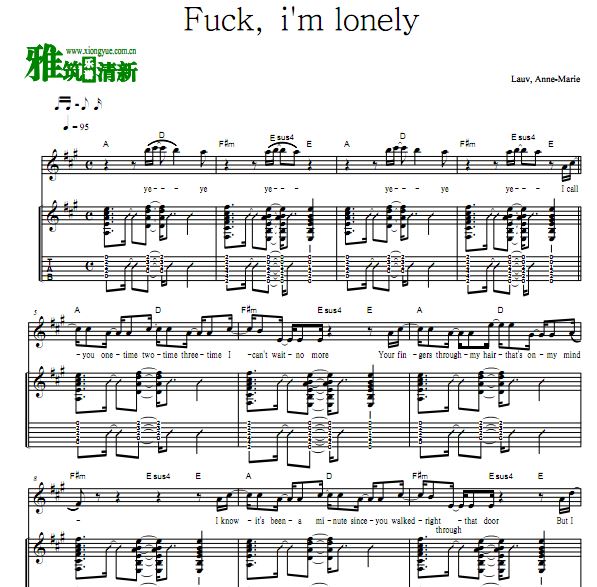 Lauv, Anne-Marie - Fuck, i'm lonely༪