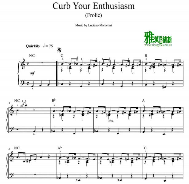 luciano michelini - frolic钢琴谱