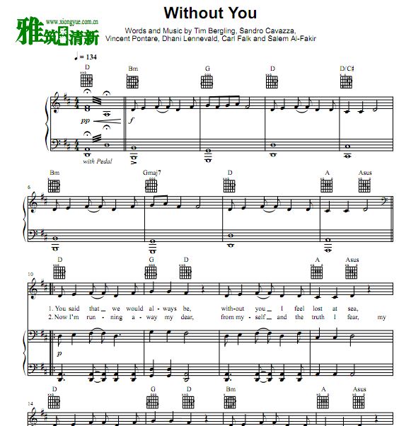 Avicii feat. Sandro Cavazza - Without Youٵ