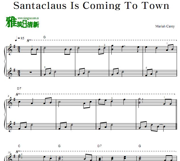 Mariah Carey - Santaclaus is Coming To Town