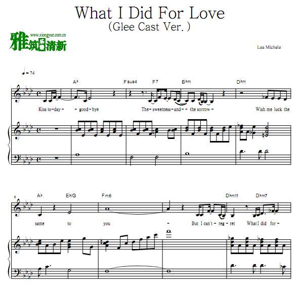 ֺϳŰ Glee Cast - What I Did For Loveٰ  