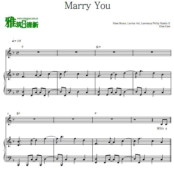 ֺϳŰ Marry You (Glee Cast Version.)ٰ  