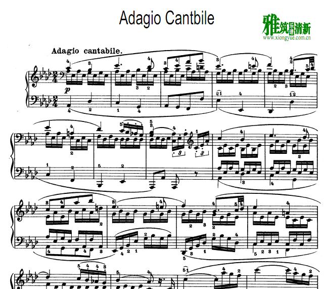  - Adagio Cantabile