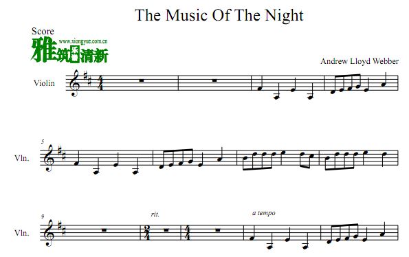 The Music Of The Night Ӱ ҹ֮С