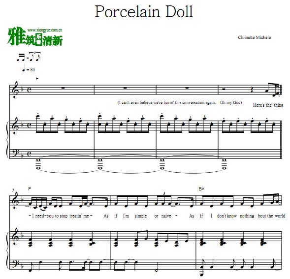 Chrisette Michele - Porcelain Doll  