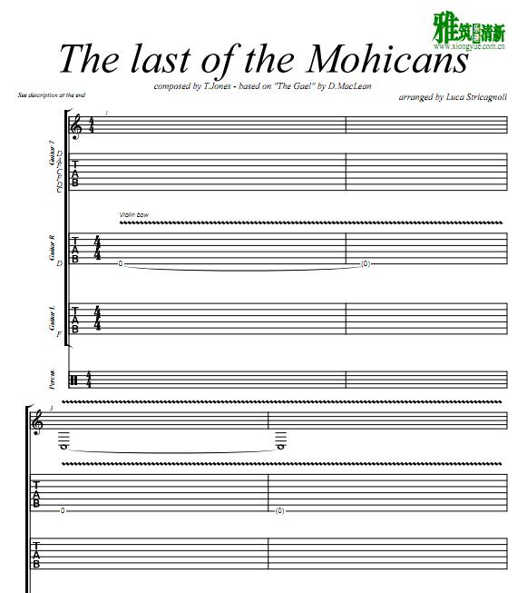 Luca Stricagnoli漪 The Last of the Mohicans