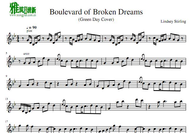 Lindsey Stirling - Boulevard of Broken Dreams С