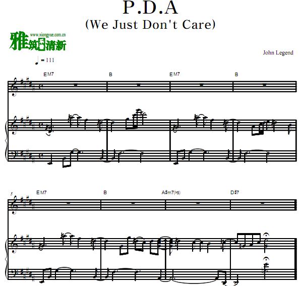 John Legend - P.D.A. (We Just Don't Care) ٰ