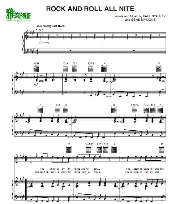 Kiss - Rock And Roll All Niteٰ