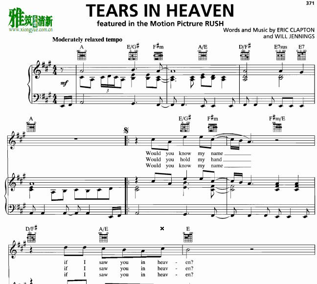 Eric Clapton - Tears In Heaven