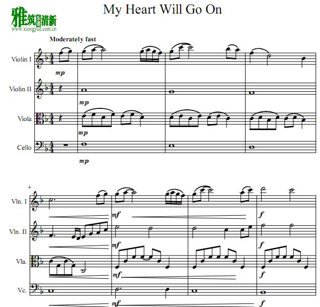 My heart will go on 
