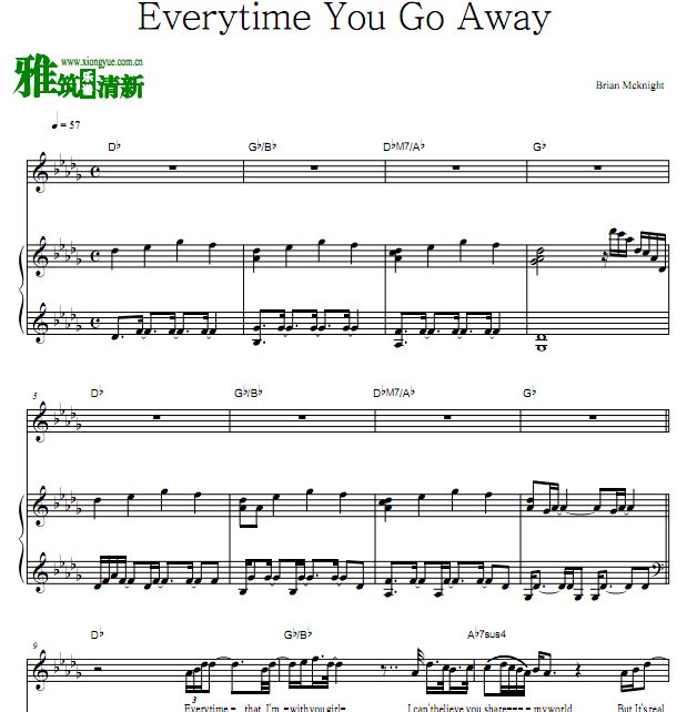 Brian Mcknight - Everytime You Go Away ٰ 