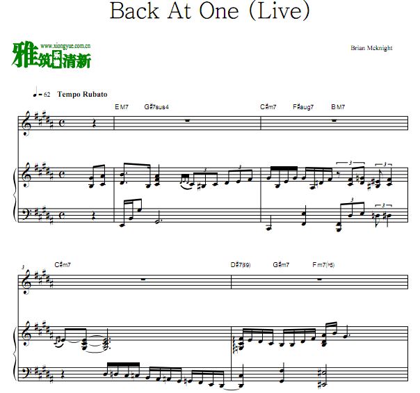 Brian Mcknight - Back At One (Live)���ٰ����� ���� ����
