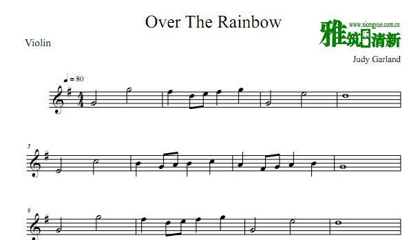 over the rainbow С