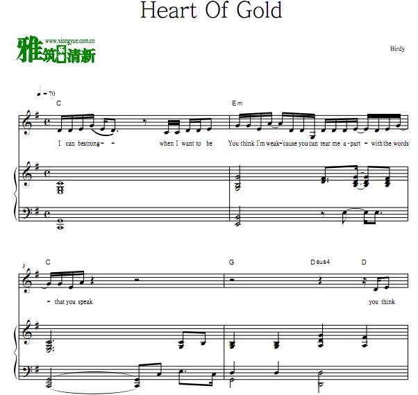 Birdy - Heart Of Gold ٰ ԭ