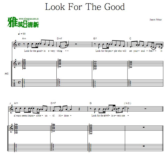 Jason Mraz - Look For The Good 