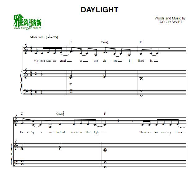 Taylor Swift - Daylight ٰ