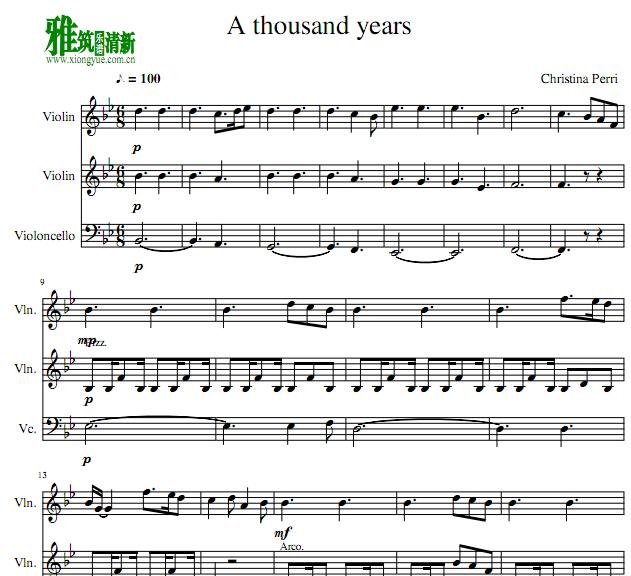 A Thousand YearsСһ