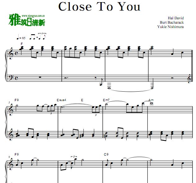 ɼͽ Close To You 