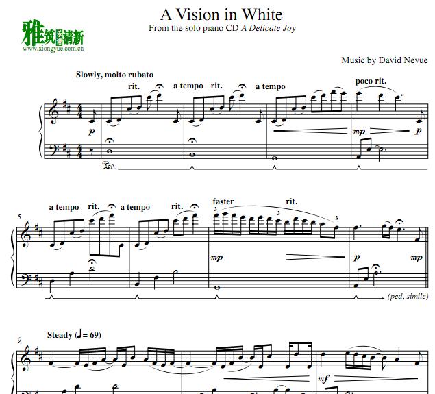 david nevue - A Vision in White 