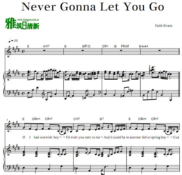 Faith Evans - Never Gonna Let You Go 