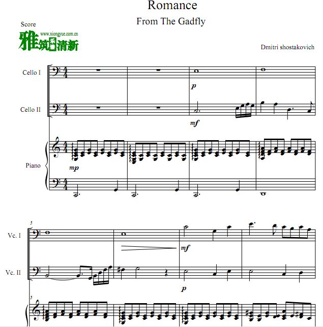 Ф˹άٶٰ The Gadfly, op.97a Suite