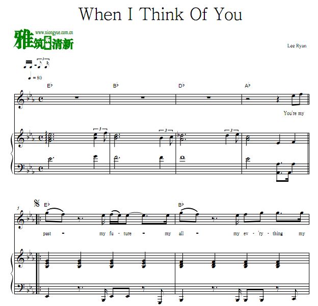 Lee Ryan - When I Think Of Youٰ  