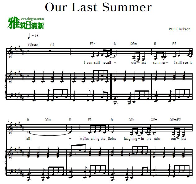 Paul Clarkson ѽ Our last summerٰ ָ 
