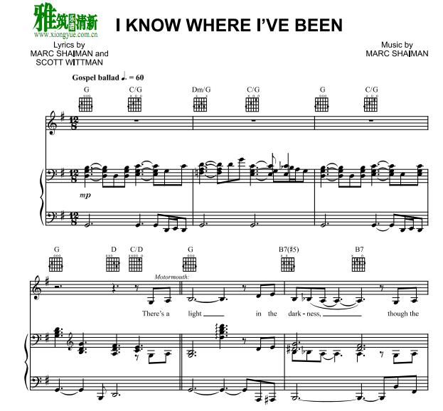 I Know Where I've Beenٰ