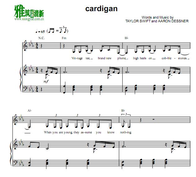 Taylor Swift - cardigan  ٰ