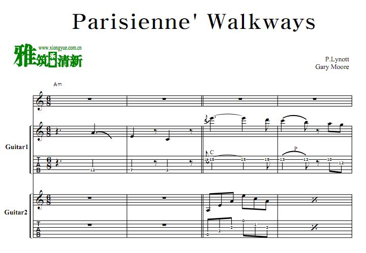 Gary Moore ·Ħ Parisienne' Walkways