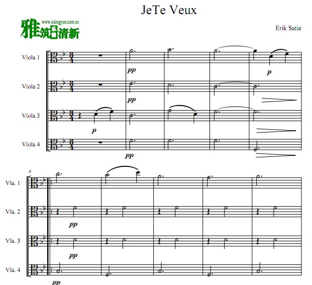 Erik Satie - Je Te Veux  · Ҫ
