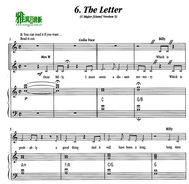 Billy Elliot - The Letter  ٰ