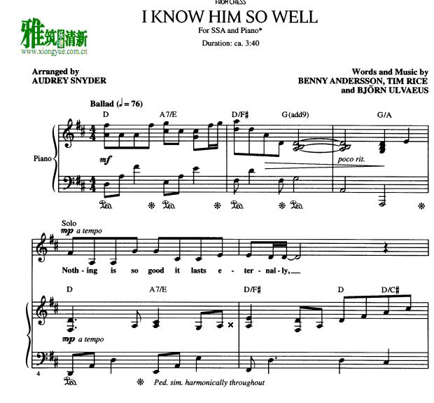 Chess - I Know Him So Wellϳٰ1