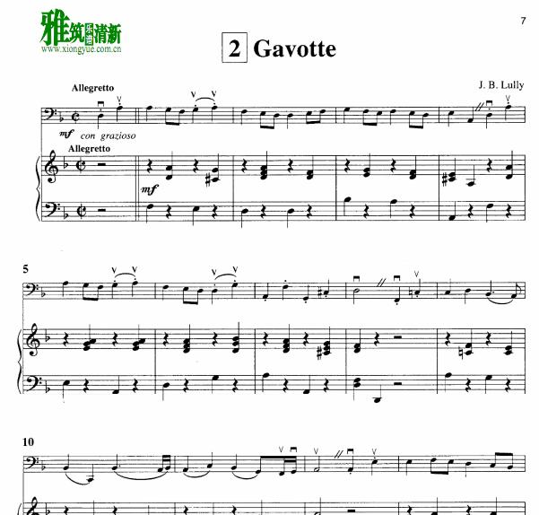 ����Lully ���������� Gavotte�����ٸ��ٰ�����