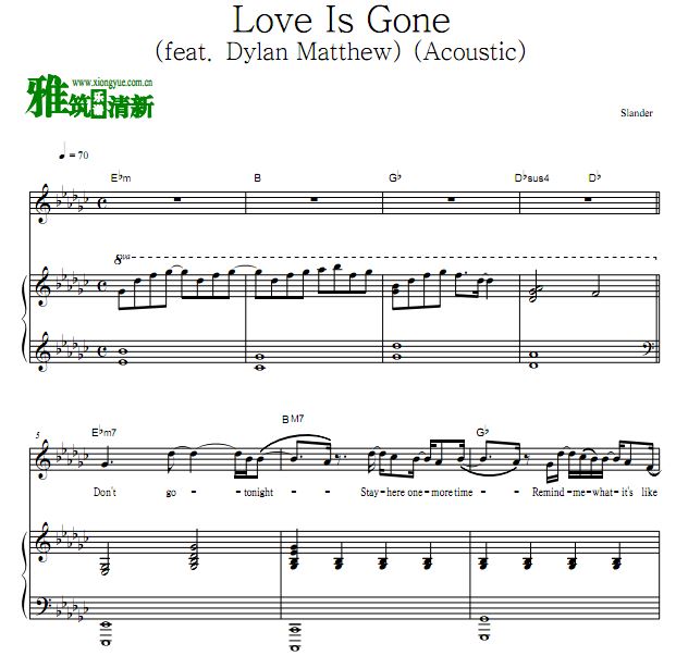Slander - Love Is Gone ٰ