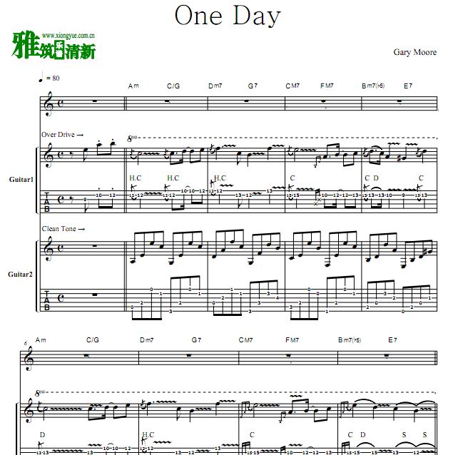 Gary Moore ·Ħ One day