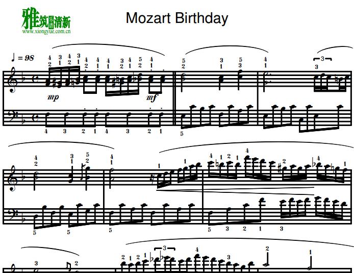 MozartĪطHappy Birthday  տָ 