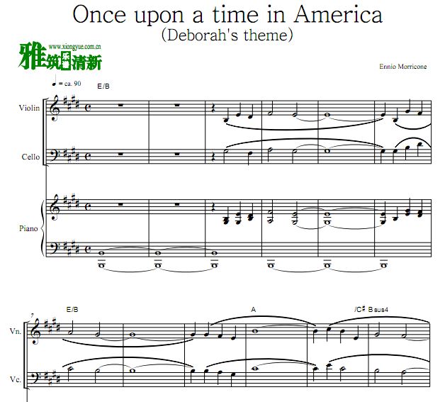 Once upon a time in America (Deborah's theme)¸