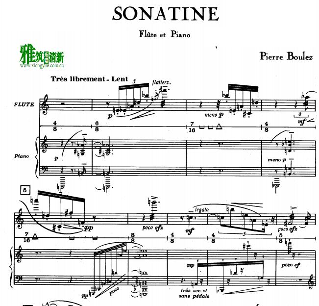 Boulez - Sonatine Ѹٰ