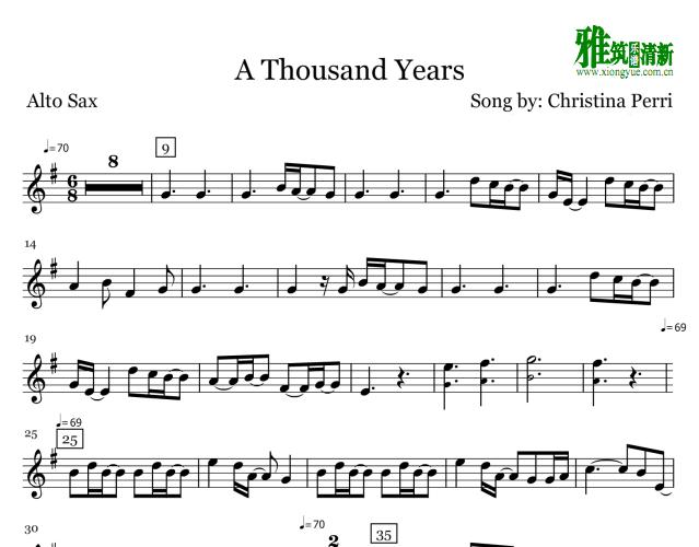 A thousand years - ˹ alto